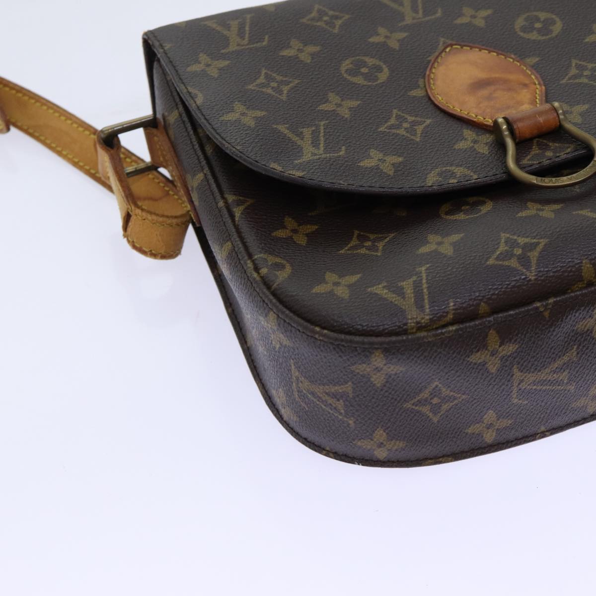 LOUIS VUITTON Monogram Saint Cloud GM Shoulder Bag M51242 LV Auth 69806