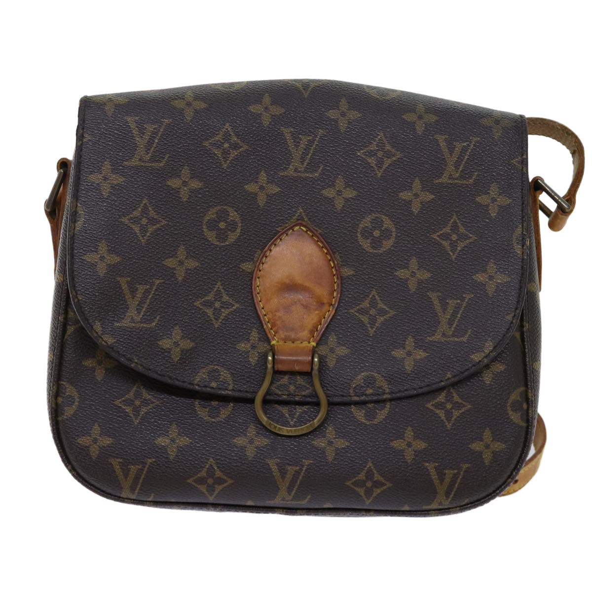 LOUIS VUITTON Monogram Saint Cloud GM Shoulder Bag M51242 LV Auth 69806