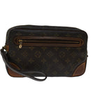 LOUIS VUITTON Monogram Marly Dragonne GM Clutch Bag M51825 LV Auth 69816-1