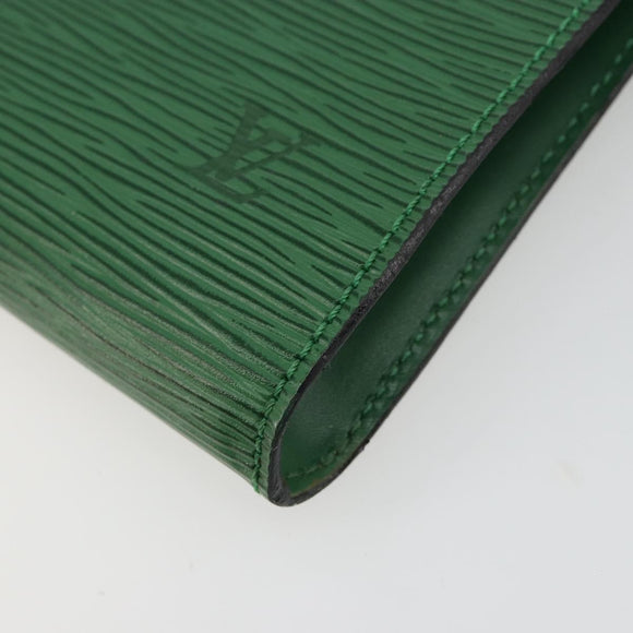 LOUIS VUITTON Epi Pochette Accessoires Etui Groen M52984 LV Auth 69826
