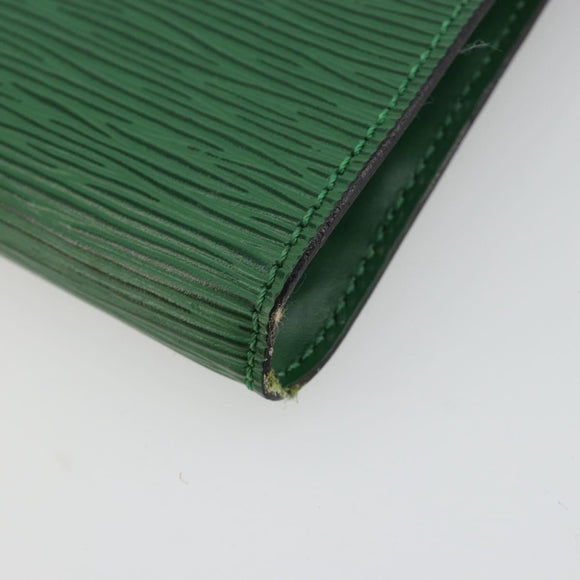 LOUIS VUITTON Epi Pochette Accessoires Etui Groen M52984 LV Auth 69826