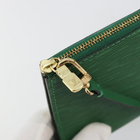 LOUIS VUITTON Epi Pochette Accessoires Etui Groen M52984 LV Auth 69826