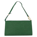 LOUIS VUITTON Epi Pochette Accessoires Etui Groen M52984 LV Auth 69826-2