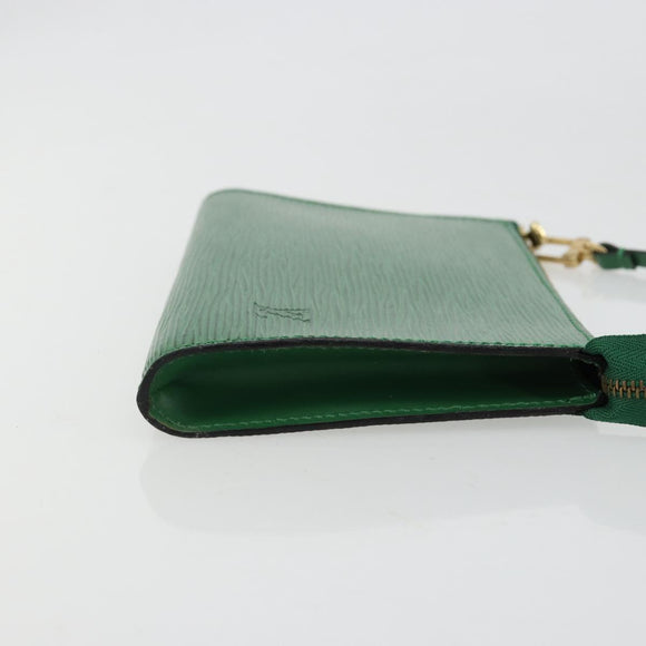 LOUIS VUITTON Epi Pochette Accessoires Etui Groen M52984 LV Auth 69826