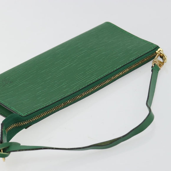 LOUIS VUITTON Epi Pochette Accessoires Etui Groen M52984 LV Auth 69826