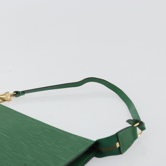 LOUIS VUITTON Epi Pochette Accessoires Etui Groen M52984 LV Auth 69826