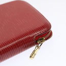 LOUIS VUITTON Epi Agenda Geode Wallet Red M63877 LV Auth 69833-16