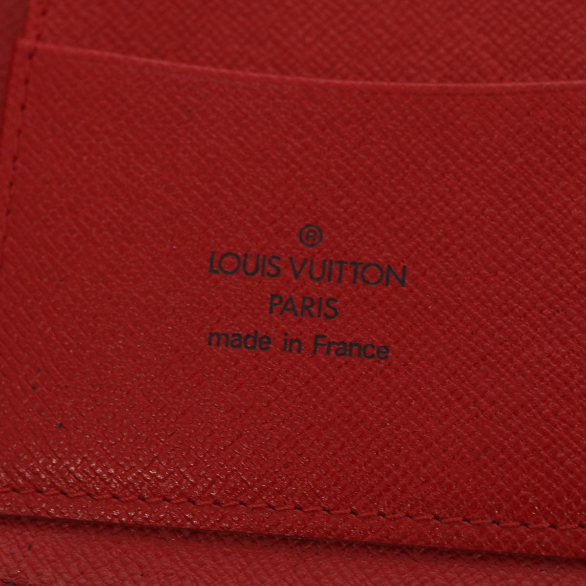 LOUIS VUITTON Epi Agenda Geode Wallet Red M63877 LV Auth 69833