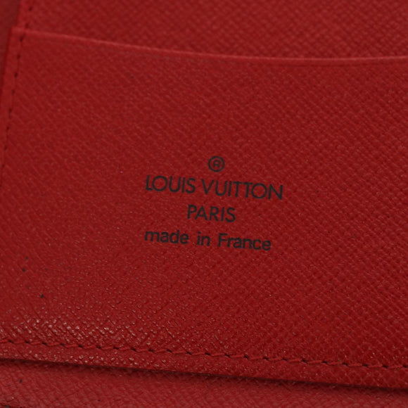 LOUIS VUITTON Epi Agenda Geode Wallet Red M63877 LV Auth 69833
