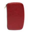 LOUIS VUITTON Epi Agenda Geode Wallet Red M63877 LV Auth 69833-13