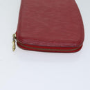 LOUIS VUITTON Epi Agenda Geode Wallet Red M63877 LV Auth 69833-3