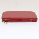 LOUIS VUITTON Epi Agenda Geode Wallet Red M63877 LV Auth 69833-6