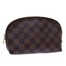 LOUIS VUITTON Damier Ebene Pochette Cosmetic PM Pouch N47516 LV Auth 69835-1