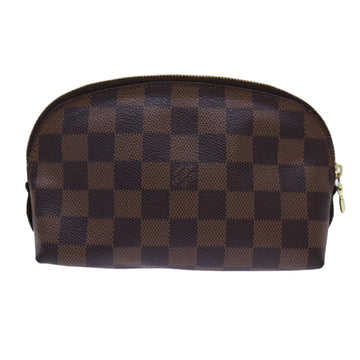 LOUIS VUITTON Damier Ebene Pochette Cosmetic PM Pouch N47516 LV Auth 69835 - 0