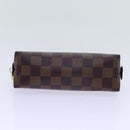 LOUIS VUITTON Damier Ebene Pochette Cosmetic PM Pouch N47516 LV Auth 69835-6
