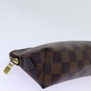 LOUIS VUITTON Damier Ebene Pochette Cosmetic PM Pouch N47516 LV Auth 69835-14