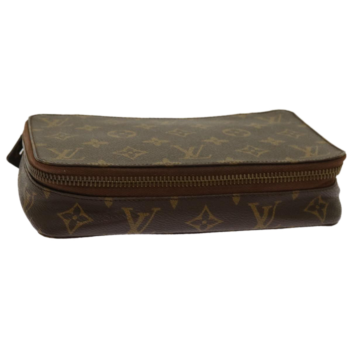 LOUIS VUITTON Monogram Pochette Monte Carlo Jewelry Box M47350 LV Auth 69840