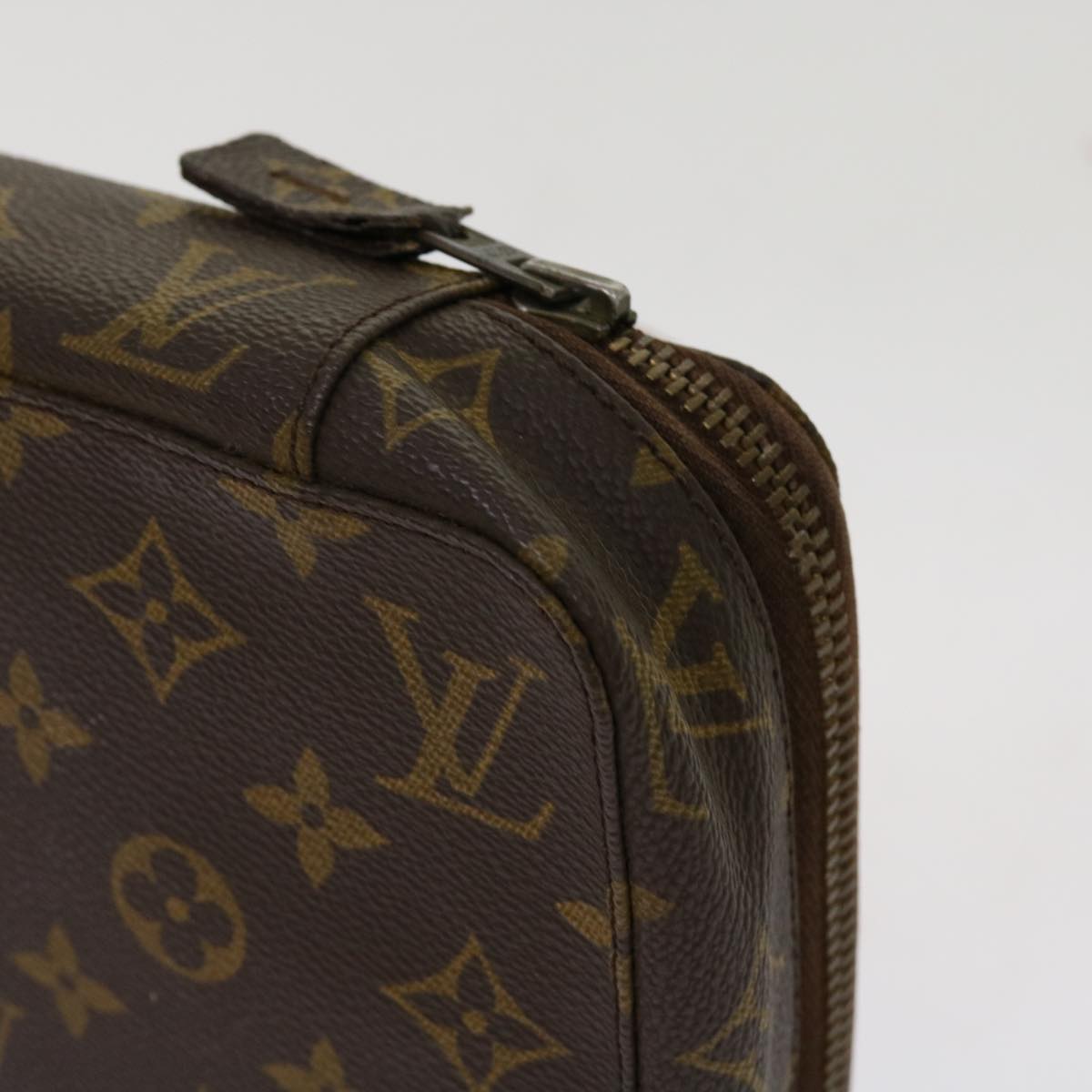 LOUIS VUITTON Monogram Pochette Monte Carlo Jewelry Box M47350 LV Auth 69840