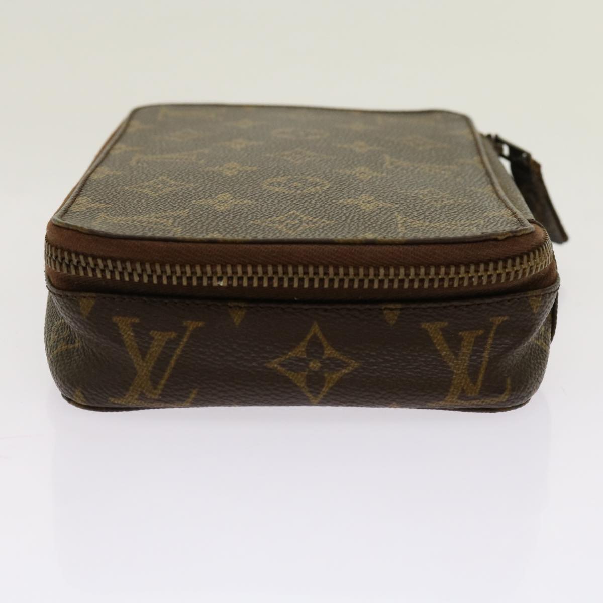 LOUIS VUITTON Monogram Pochette Monte Carlo Jewelry Box M47350 LV Auth 69840