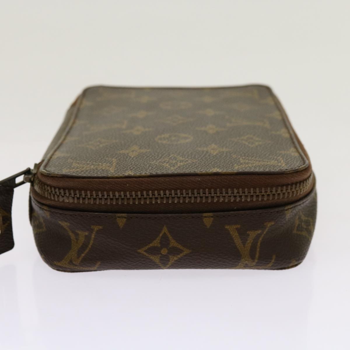 LOUIS VUITTON Monogram Pochette Monte Carlo Jewelry Box M47350 LV Auth 69840