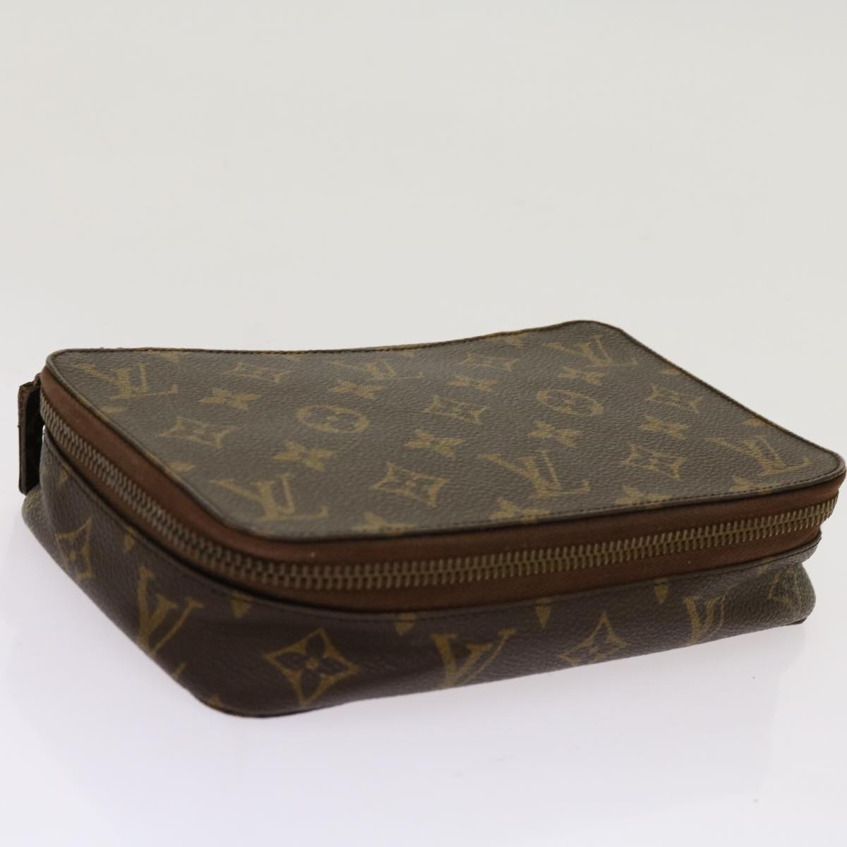 LOUIS VUITTON Monogram Pochette Monte Carlo Jewelry Box M47350 LV Auth 69840