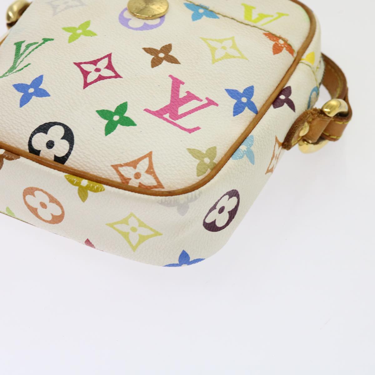 LOUIS VUITTON Monogram Multicolor lift Shoulder Bag White M40055 LV Auth 69850