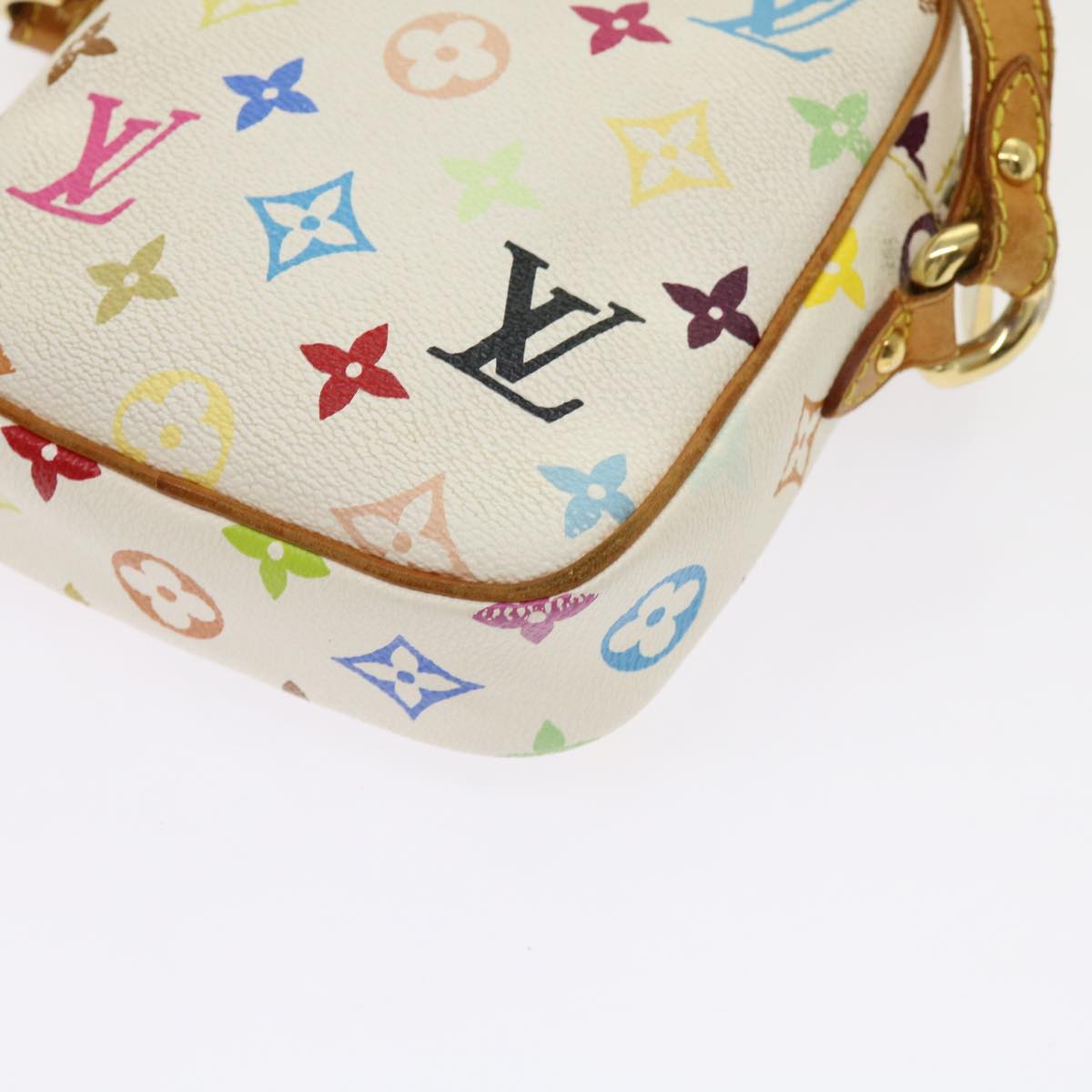 LOUIS VUITTON Monogram Multicolor lift Shoulder Bag White M40055 LV Auth 69850