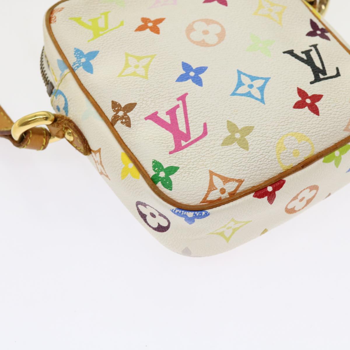 LOUIS VUITTON Monogram Multicolor lift Shoulder Bag White M40055 LV Auth 69850