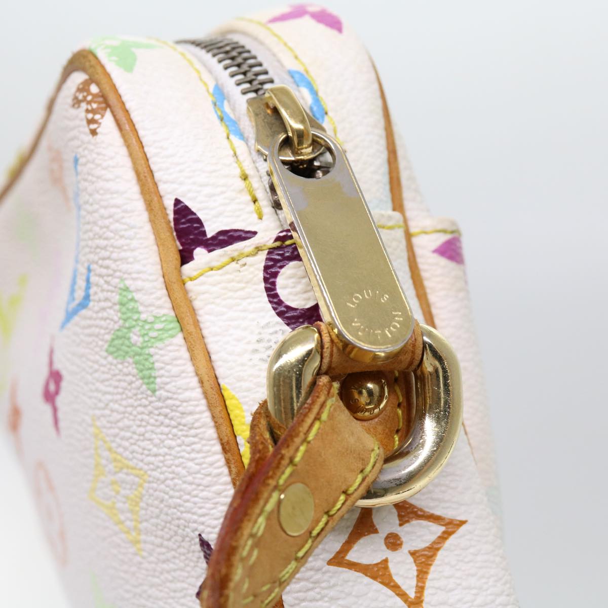 LOUIS VUITTON Monogram Multicolor lift Shoulder Bag White M40055 LV Auth 69850