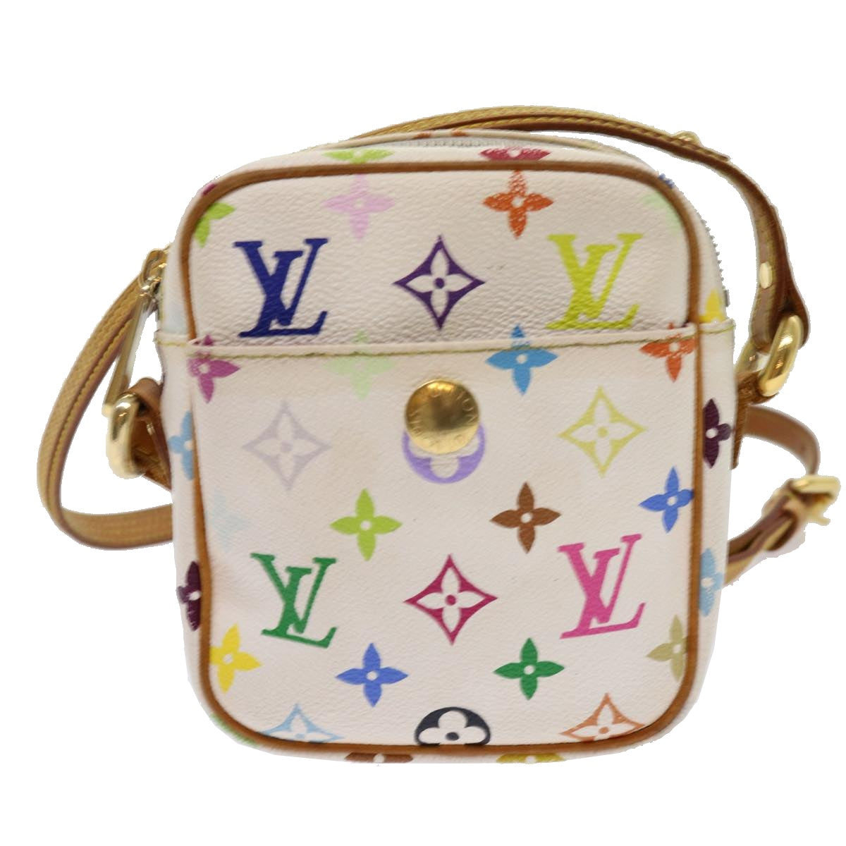 LOUIS VUITTON Monogram Multicolor lift Shoulder Bag White M40055 LV Auth 69850