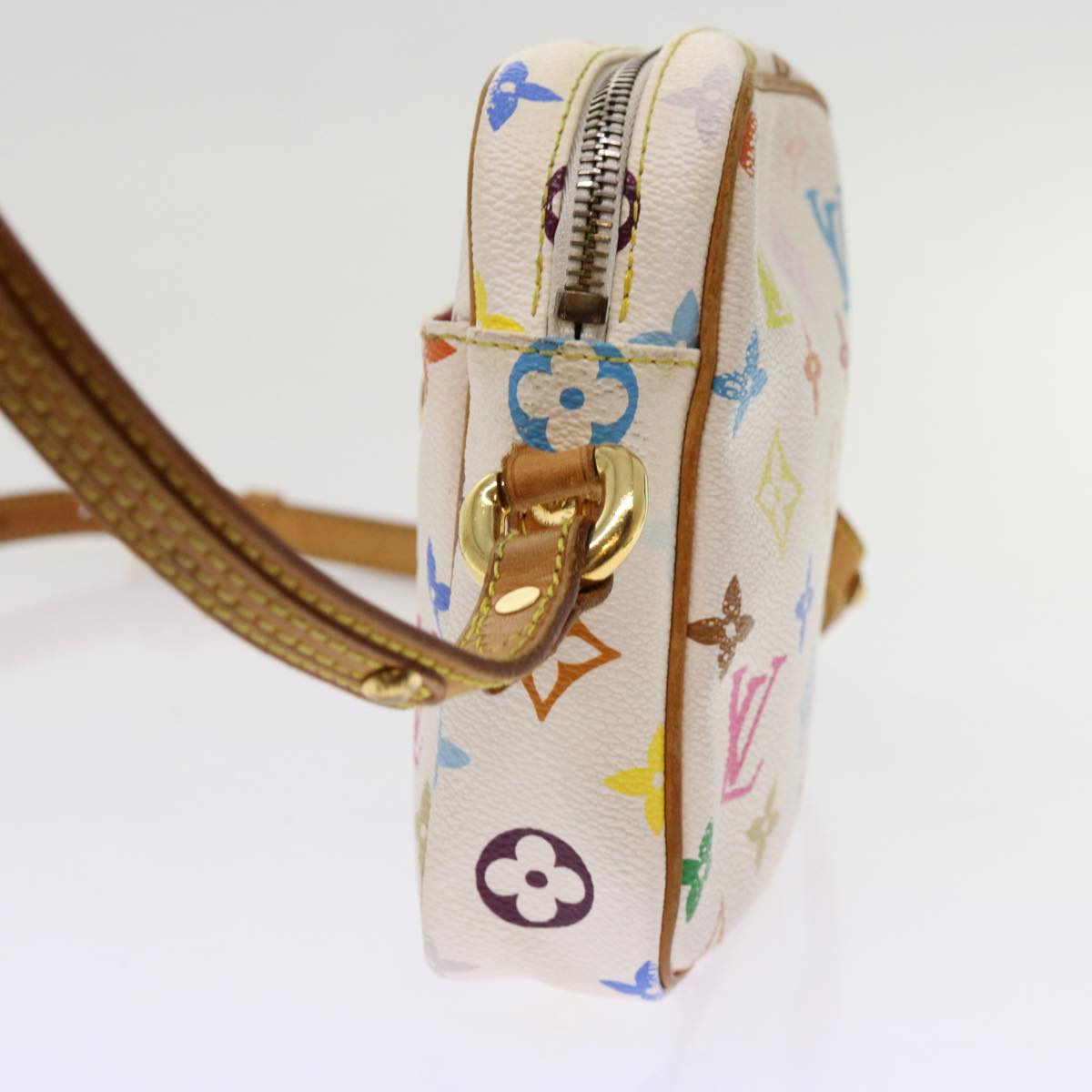 LOUIS VUITTON Monogram Multicolor lift Shoulder Bag White M40055 LV Auth 69850