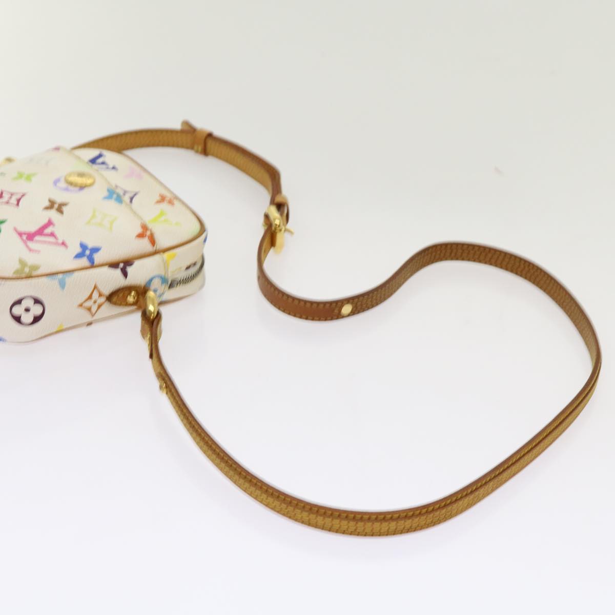 LOUIS VUITTON Monogram Multicolor lift Shoulder Bag White M40055 LV Auth 69850