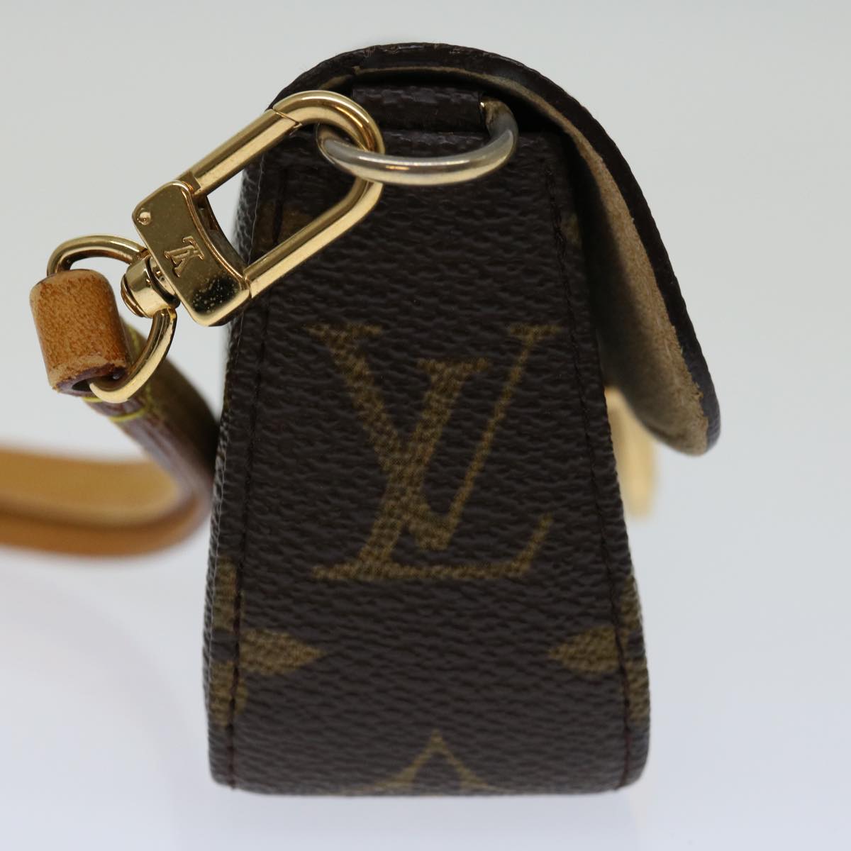 LOUIS VUITTON Monogram Pochette lagoon Glasses Case M60008 LV Auth 69851