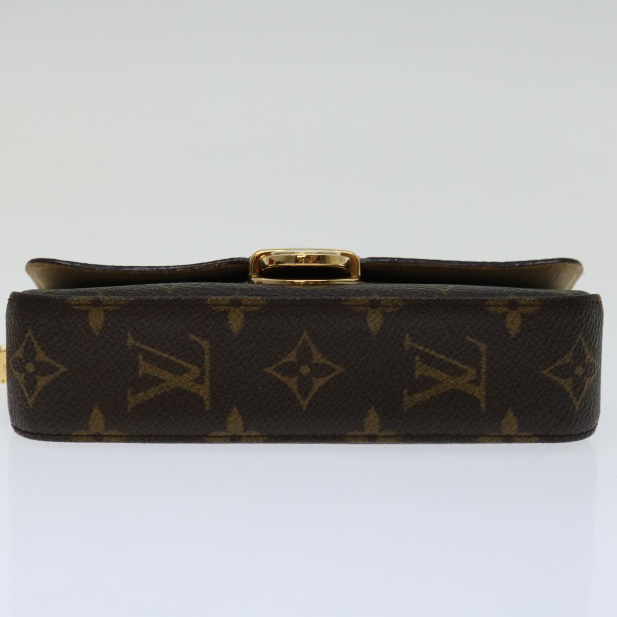 LOUIS VUITTON Monogram Pochette lagoon Glasses Case M60008 LV Auth 69851