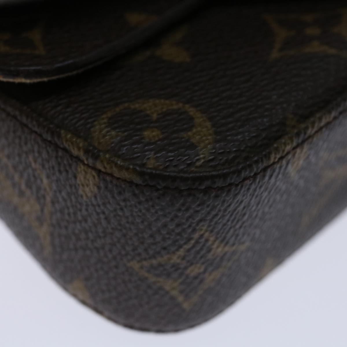 LOUIS VUITTON Monogram Pochette lagoon Glasses Case M60008 LV Auth 69851