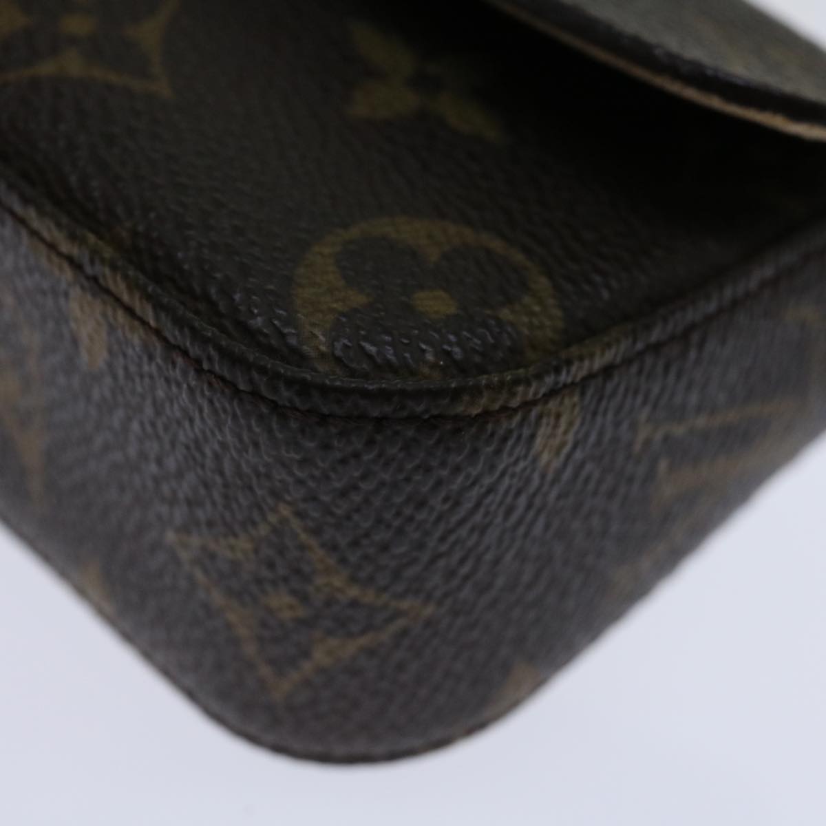 LOUIS VUITTON Monogram Pochette lagoon Glasses Case M60008 LV Auth 69851