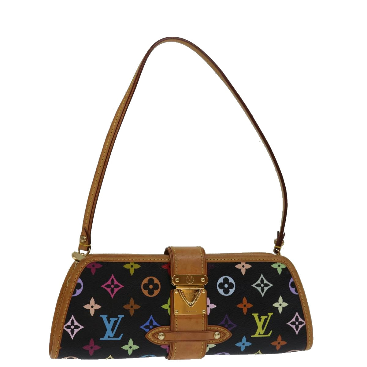 LOUIS VUITTON Monogram Multicolor Shirley Shoulder Bag Black M40050 Auth 69858A