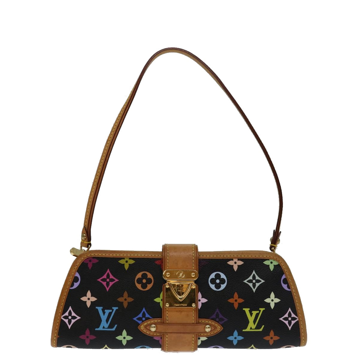 LOUIS VUITTON Monogram Multicolor Shirley Shoulder Bag Black M40050 Auth 69858A