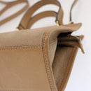 CELINE Hand Bag Leather 2way Beige Auth 69861-15