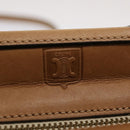 CELINE Hand Bag Leather 2way Beige Auth 69861-10