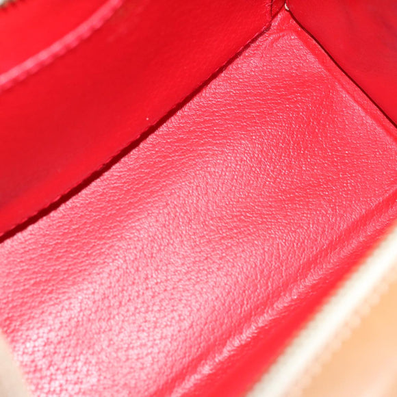 CELINE Hand Bag Leather 2way Beige Auth 69861