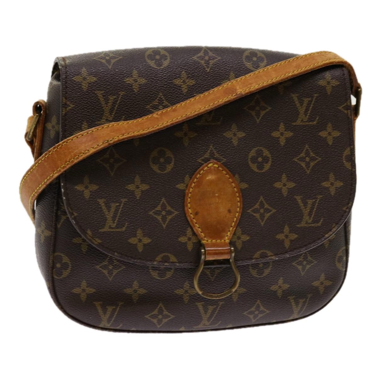 LOUIS VUITTON Monogram Saint Cloud GM Shoulder Bag M51242 LV Auth 69869