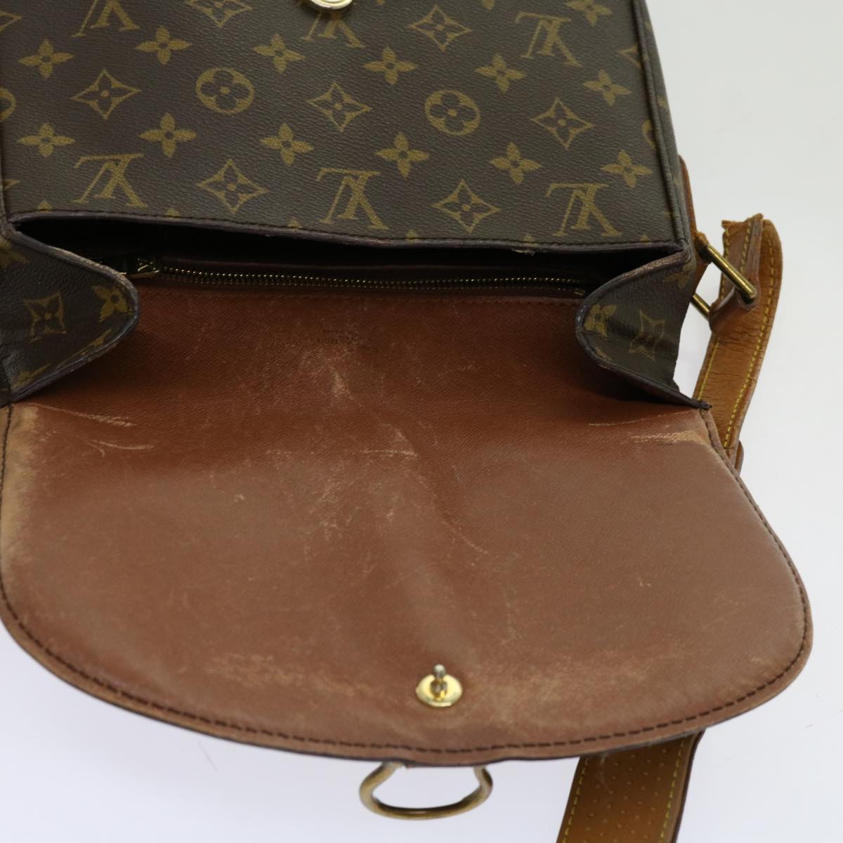 LOUIS VUITTON Monogram Saint Cloud GM Shoulder Bag M51242 LV Auth 69870