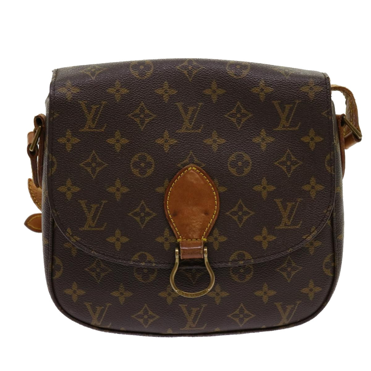 LOUIS VUITTON Monogram Saint Cloud GM Shoulder Bag M51242 LV Auth 69870