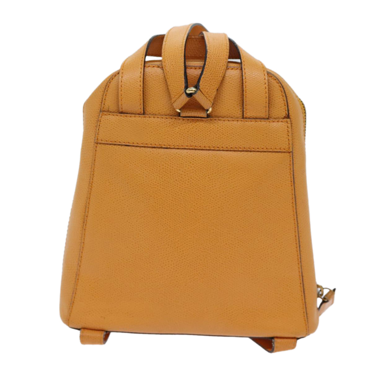 CELINE Backpack Leather Orange Auth 69872 - 0
