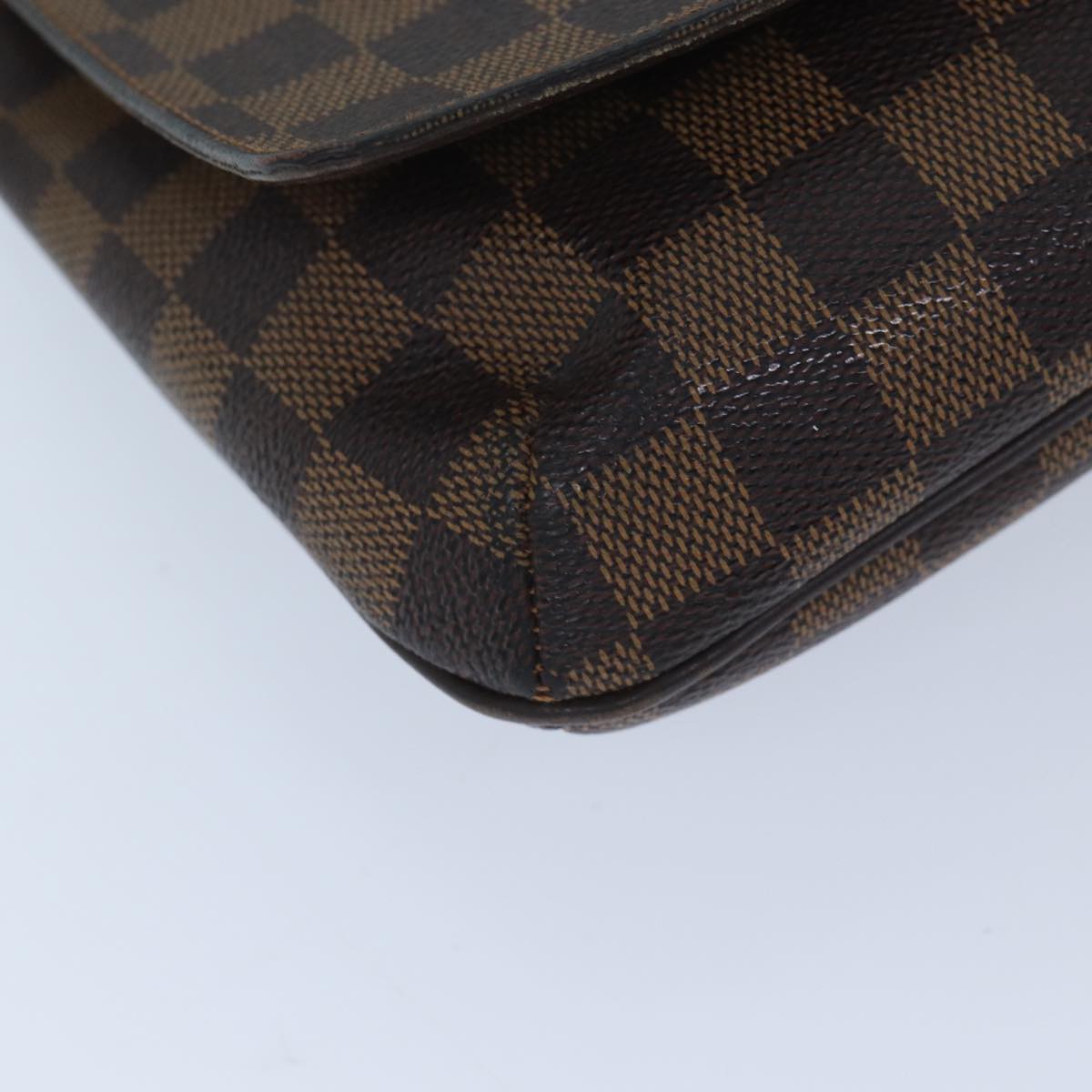 LOUIS VUITTON Damier Ebene Musette Tango Shoulder Bag N51301 LV Auth 69876