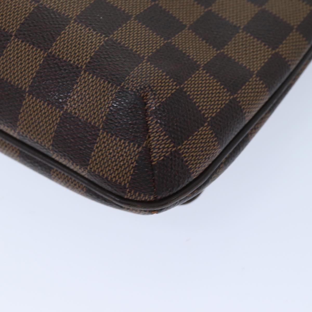 LOUIS VUITTON Damier Ebene Musette Tango Shoulder Bag N51301 LV Auth 69876