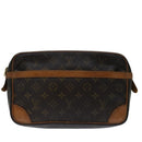 LOUIS VUITTON Monogram Compiegne 28 Clutch Bag M51845 LV Auth 69877-13