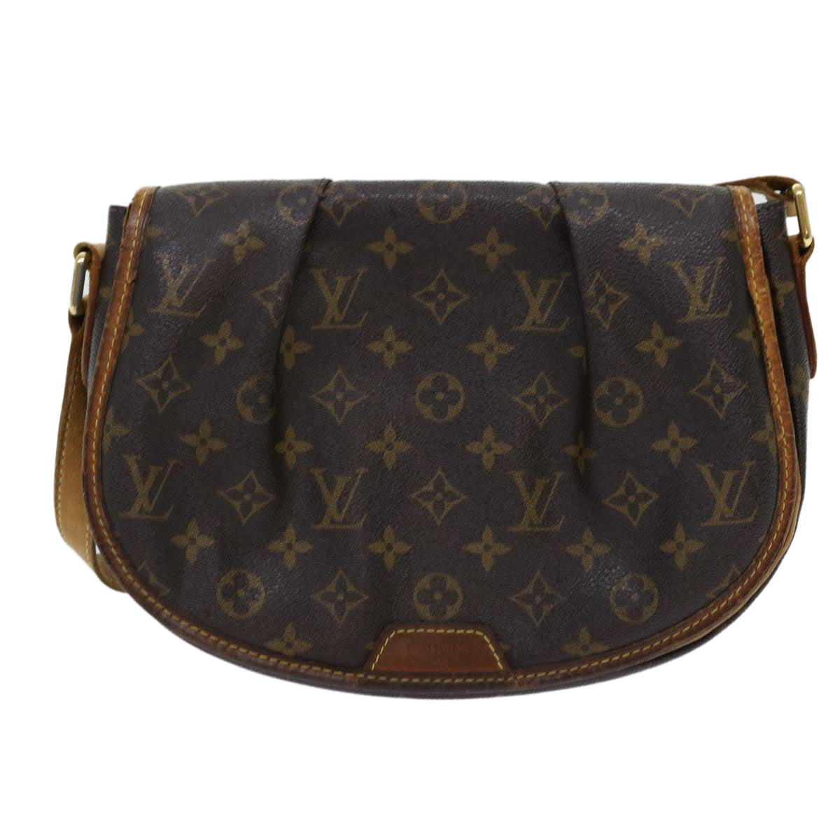 LOUIS VUITTON Monogram Menilmontant PM Shoulder Bag M40474 LV Auth 69878