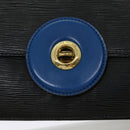LOUIS VUITTON Epi Bicolor Free Run Shoulder Bag Black Blue M52415 LV Auth 69885-19